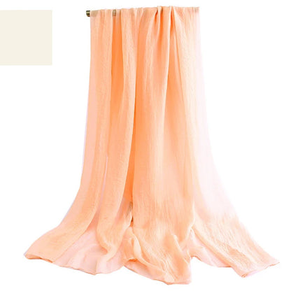 Long Scarf Summer Wrap Scarf Ladies Green Scarf Shawl Top Grade Brand Scarves Simple Plain Chiffon Head Scarf Womens Warm Scarve