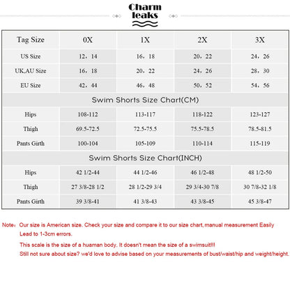 Charmleaks Women High Waist Swimming Trunks Plus Size Ladies Plus Size Bikini Bottom Solid Swimwear Briefs Split Swimming Trunks