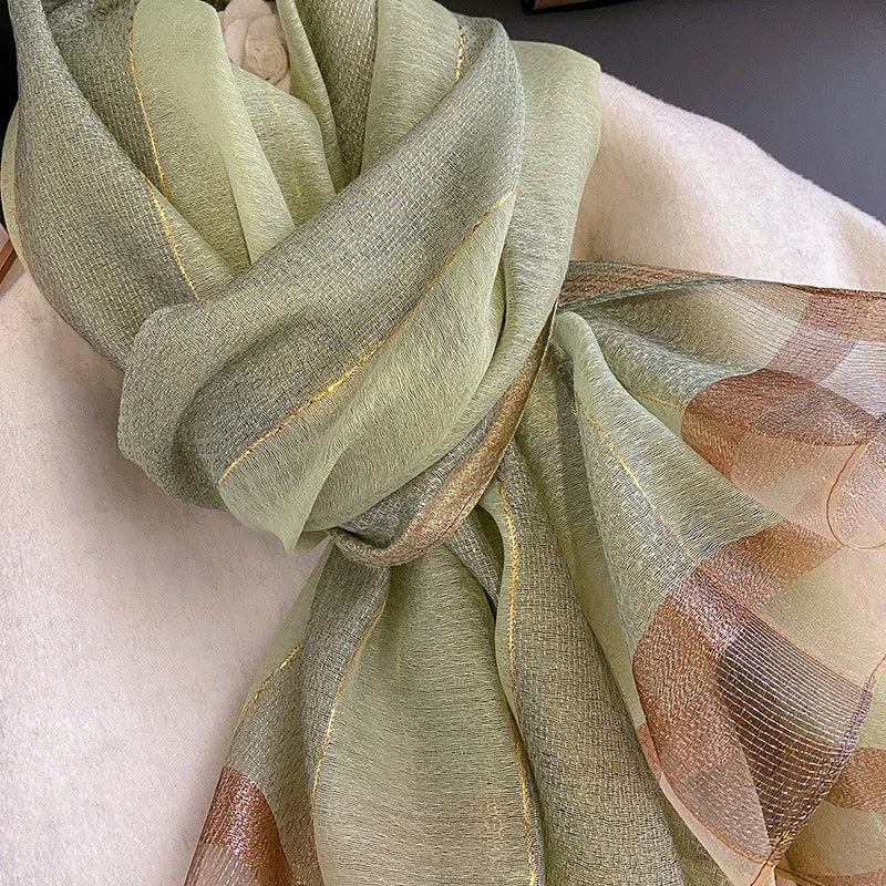 2024 Solid Silk wool scarf for Women Shawls Scarves Summer Lady Hijab Winter Fashion Warm Long Bandana Foulard Pashmina Poncho