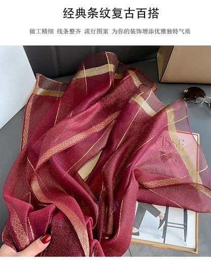 2024 Solid Silk wool scarf for Women Shawls Scarves Summer Lady Hijab Winter Fashion Warm Long Bandana Foulard Pashmina Poncho